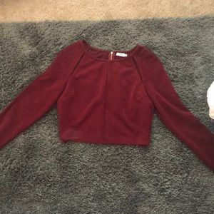 Long sleeve crop